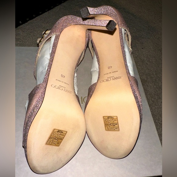 SOLD-BRAND NEW Jimmy Choo Lance 100 Pink. Size 40/US 10. Includes Dustbag. - Picture 8 of 10